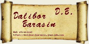 Dalibor Barašin vizit kartica